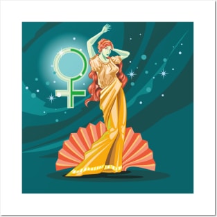 Aphrodite goddess Posters and Art